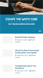 Mobile Screenshot of escapethewhitecube.com